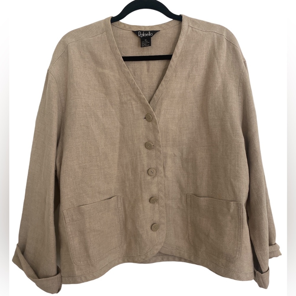 Rafaela 100% Linen Top - Size 12